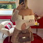 HAUT COL BARDOT DENTELLE BEIGE