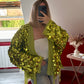 KIMONO SEQUIN PORTEFEUILLE VERT - MaisonKLLY