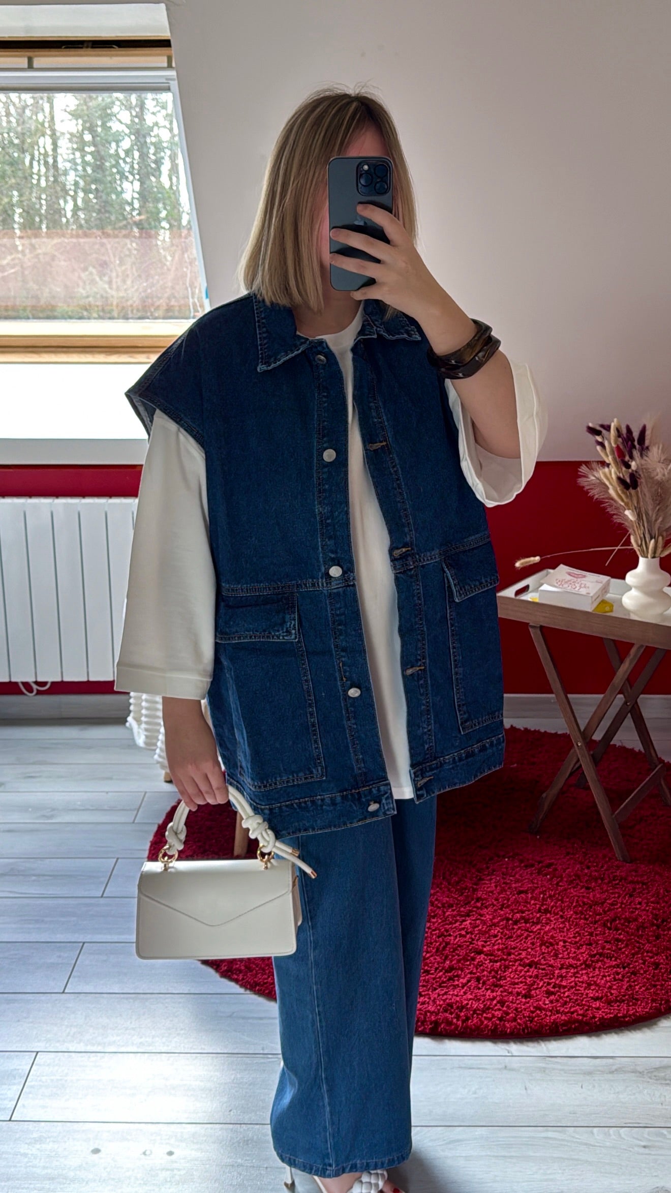 VESTE SANS MANCHE JEANS - MaisonKLLY