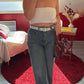 JEANS CEINTURE DENTELLE - MaisonKLLY