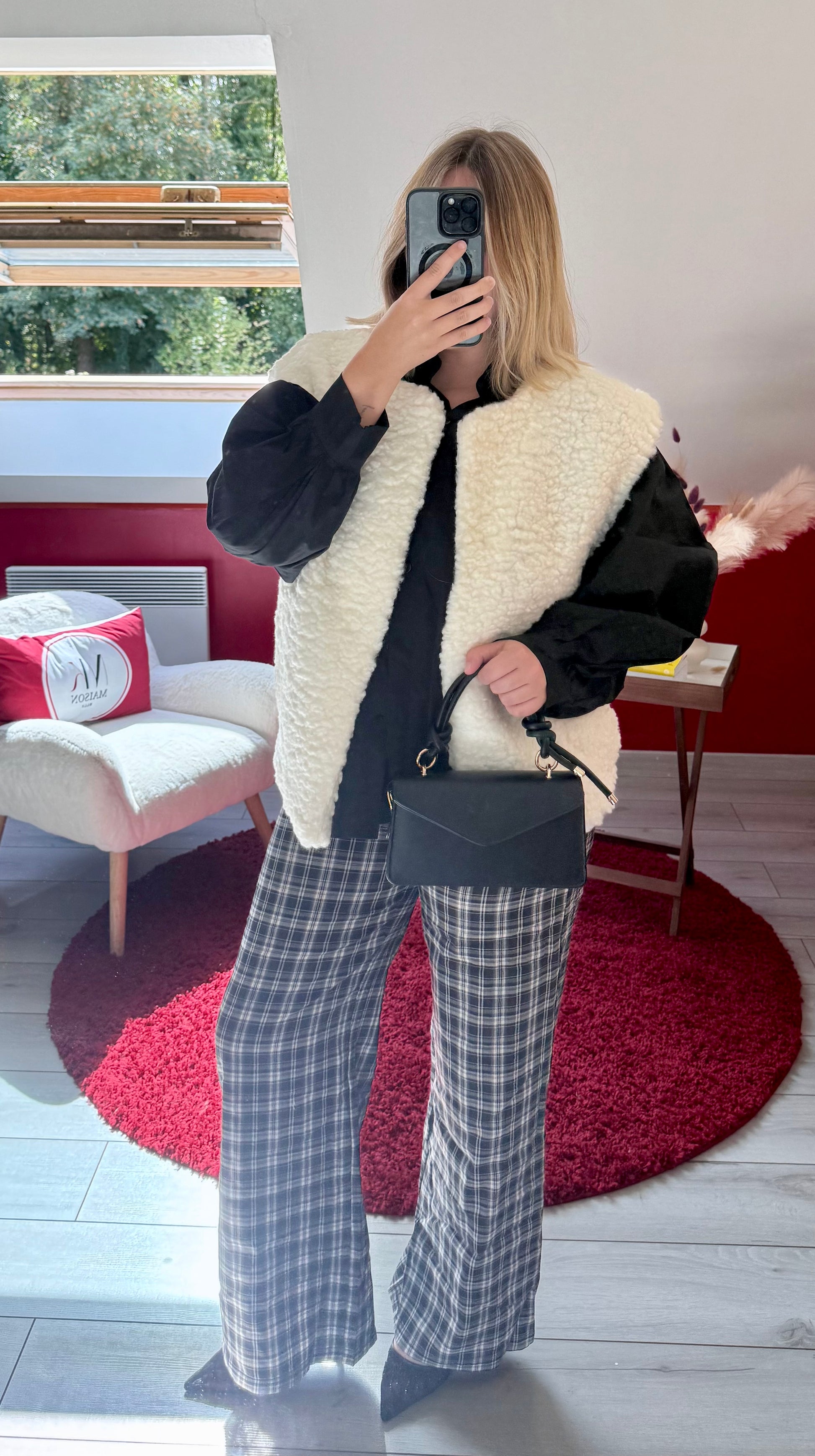 VESTE MOUMOUTE SANS MANCHE BLANCHE - MaisonKLLY