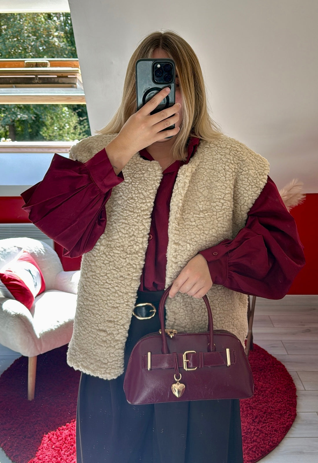 VESTE MOUMOUTE SANS MANCHE CAMEL - MaisonKLLY
