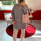 BLAZER OVERSIZE GRIS - MaisonKLLY