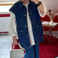 VESTE SANS MANCHE JEANS - MaisonKLLY