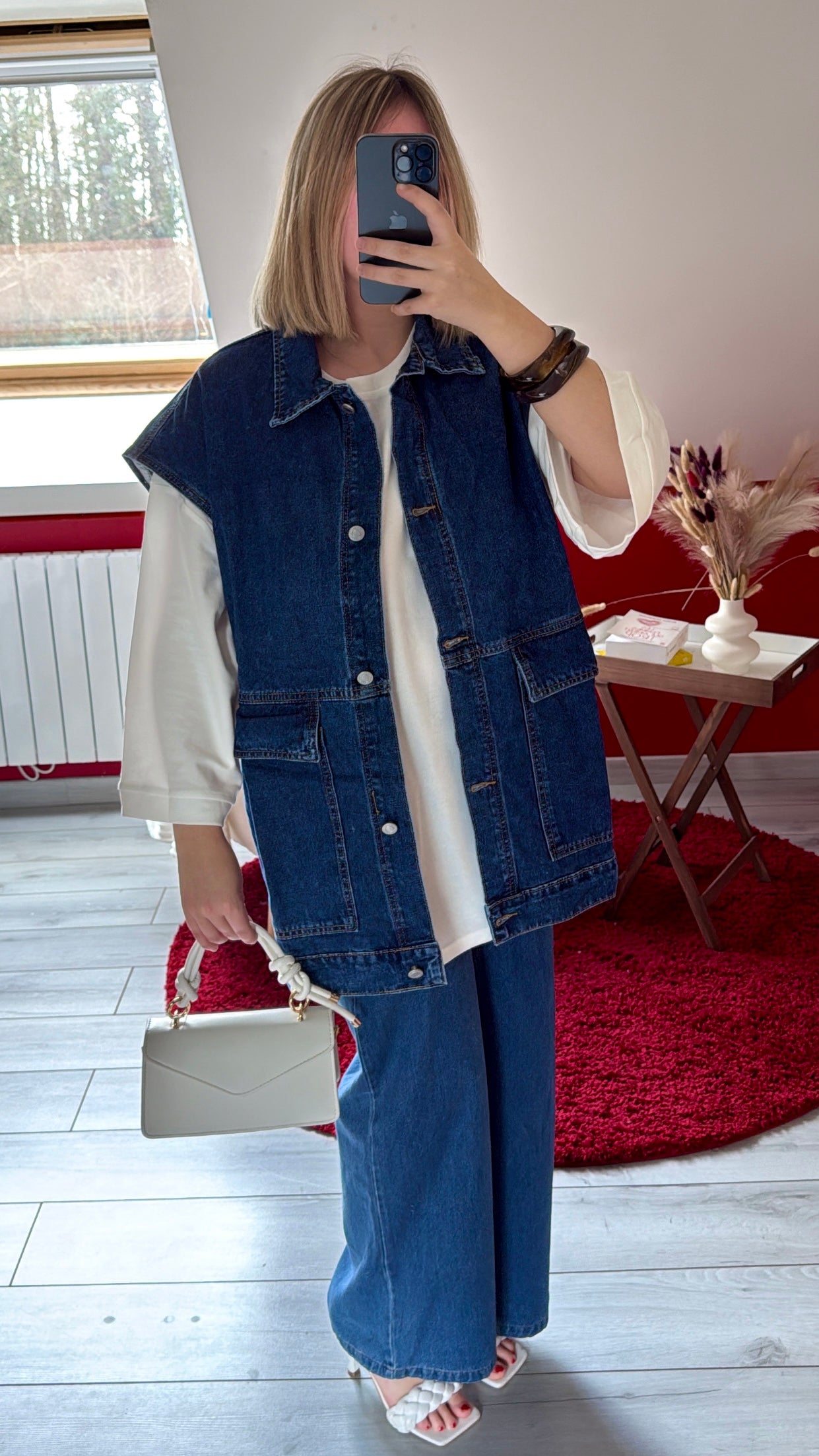 VESTE SANS MANCHE JEANS - MaisonKLLY