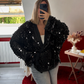 KIMONO SEQUIN PORTEFEUILLE NOIR - MaisonKLLY