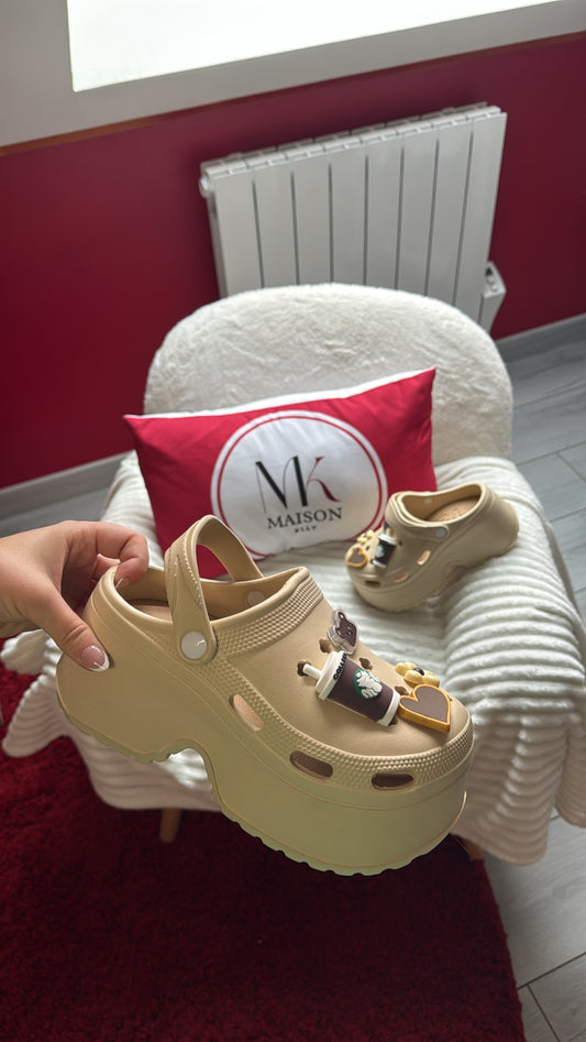 CROCS CUSTOM BEIGE - MaisonKLLY