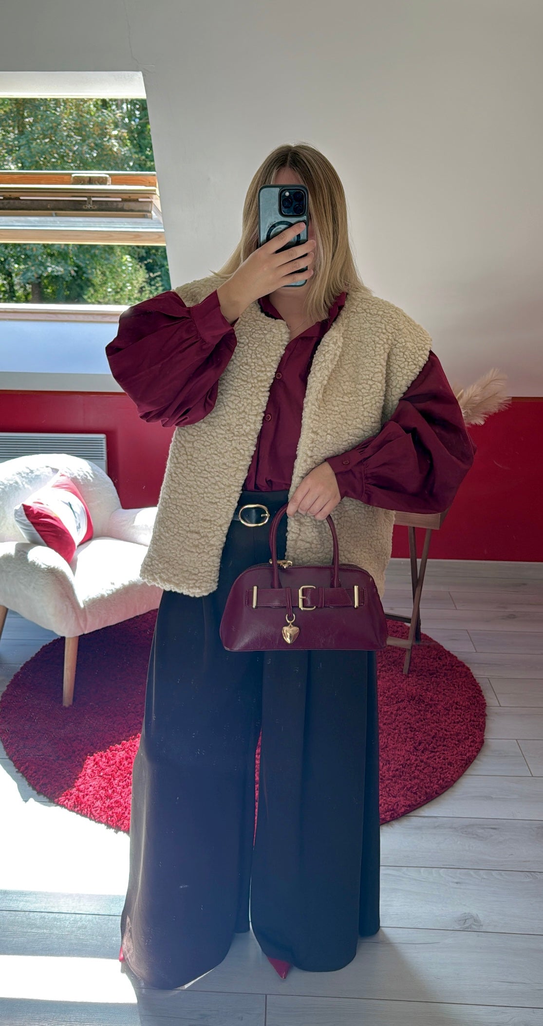 VESTE MOUMOUTE SANS MANCHE CAMEL - MaisonKLLY
