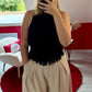 TOP FROUFROU NOIR - MaisonKLLY