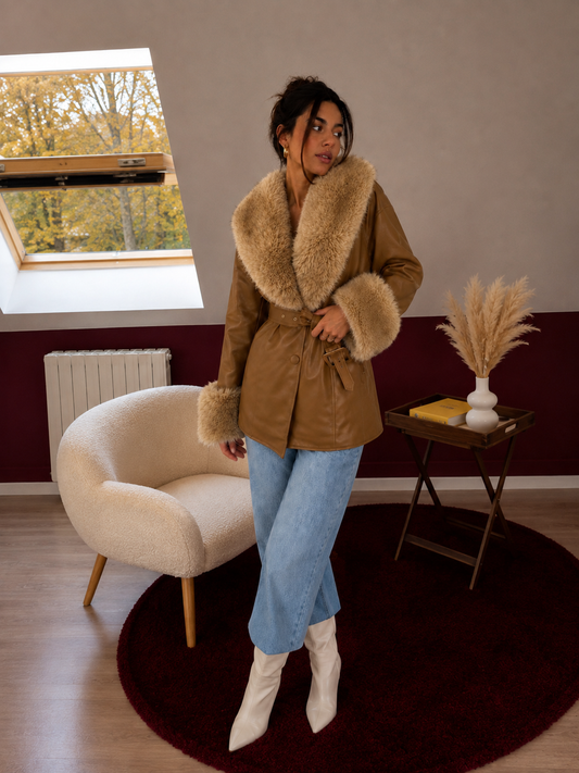MANTEAU CAMEL - MaisonKLLY
