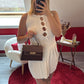 ROBE EN MAILLE BLANCHE