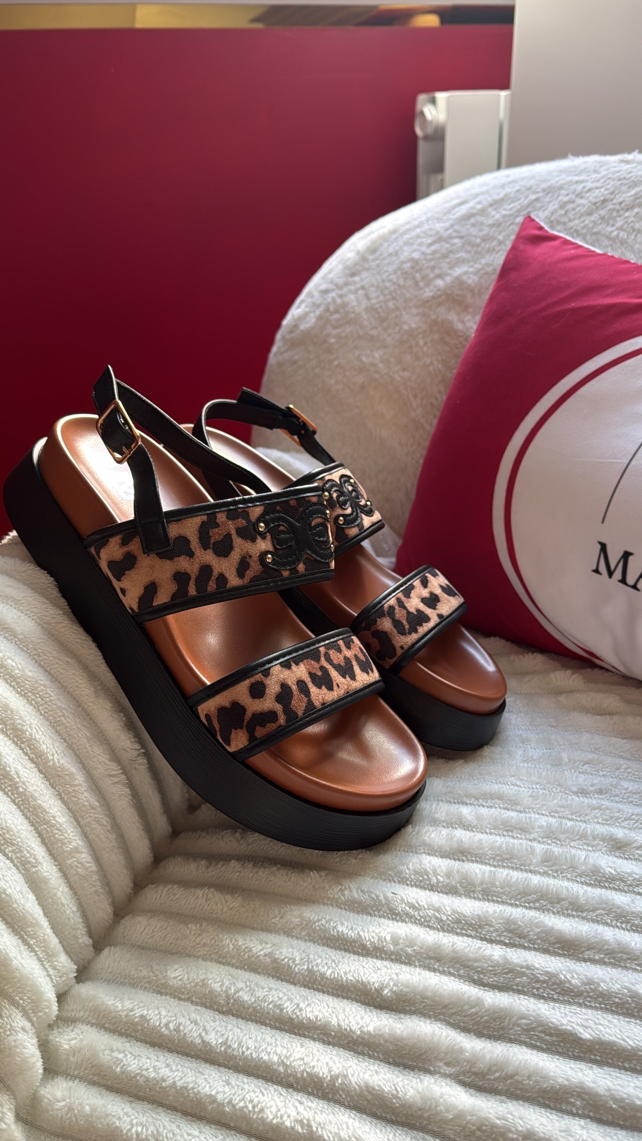 SANDALES VIANA LÉOPARD - MaisonKLLY
