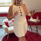 ROBE EN MAILLE BLANCHE