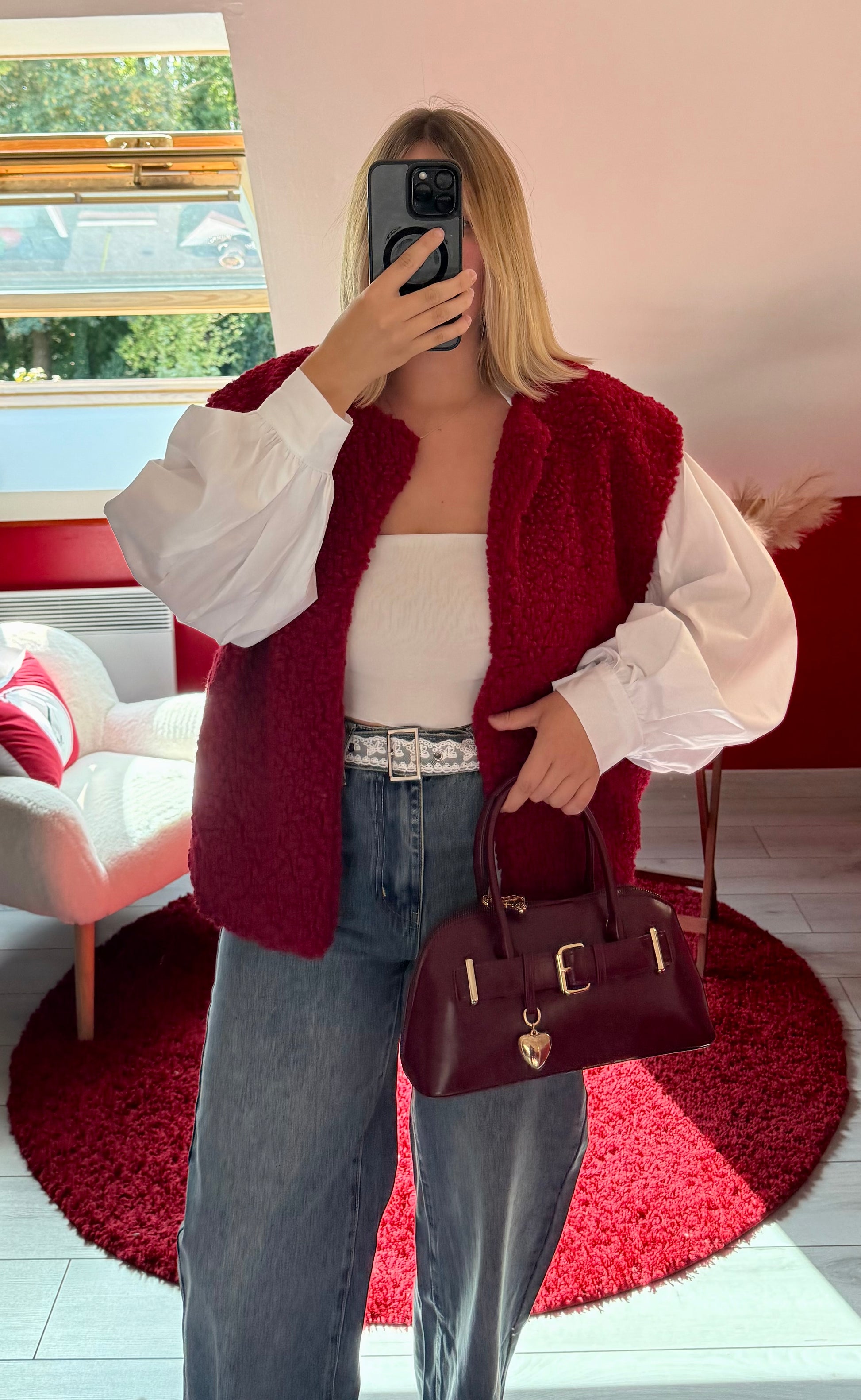 JEANS CEINTURE DENTELLE - MaisonKLLY