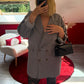 BLAZER OVERSIZE GRIS - MaisonKLLY