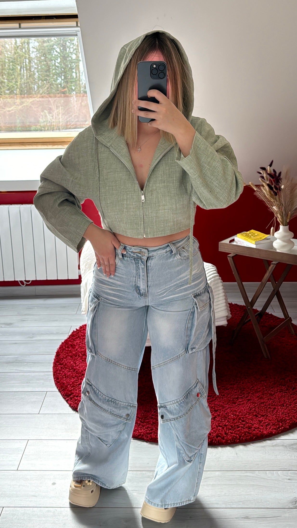 JEANS BAGGY POCHE - MaisonKLLY