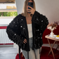 KIMONO SEQUIN PORTEFEUILLE NOIR - MaisonKLLY