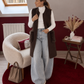 GILET FOURRURE SANS MANCHE CHOCOLAT