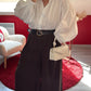 PANTALON FLUIDE CHOCOLAT AVEC CEINTURE - MaisonKLLY