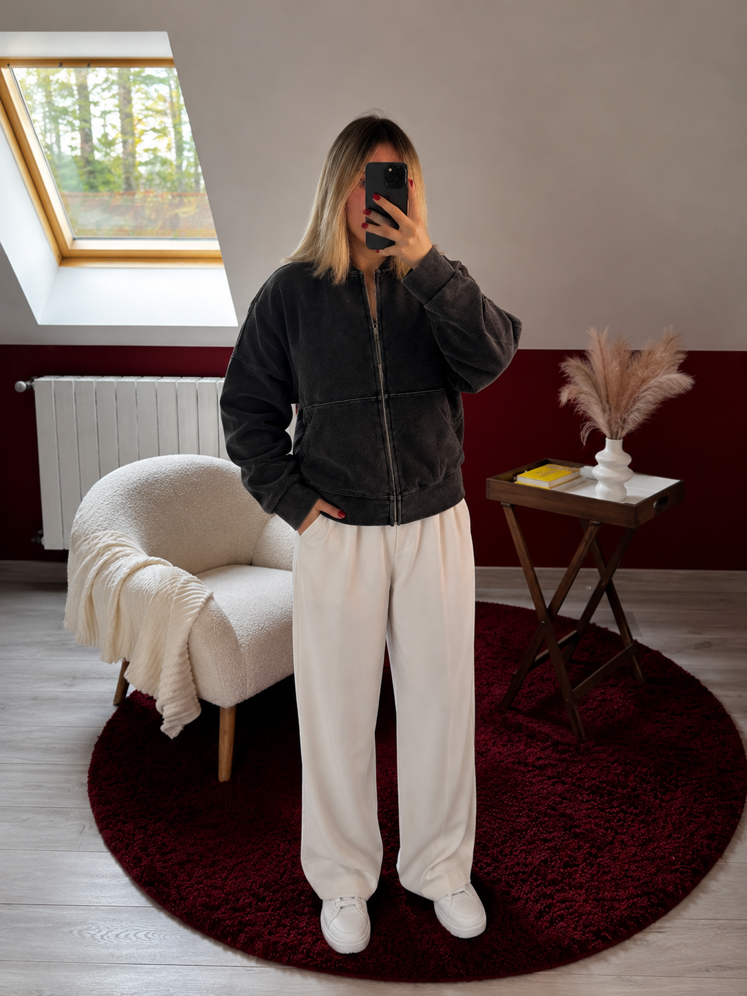 GILET NOIR EN COTON - MaisonKLLY