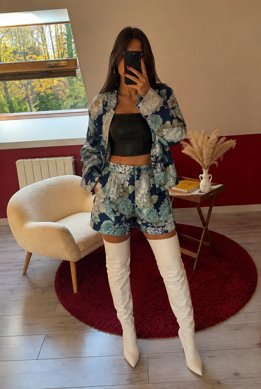 ENSEMBLE BOMBERS SATIN - MaisonKLLY