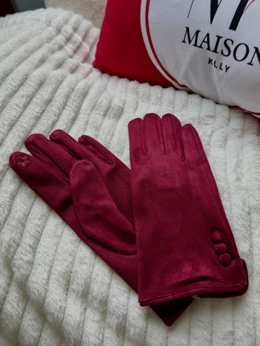 GANTS TACTILE BORDEAUX - MaisonKLLY