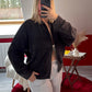 GILET NOIR EN COTON - MaisonKLLY