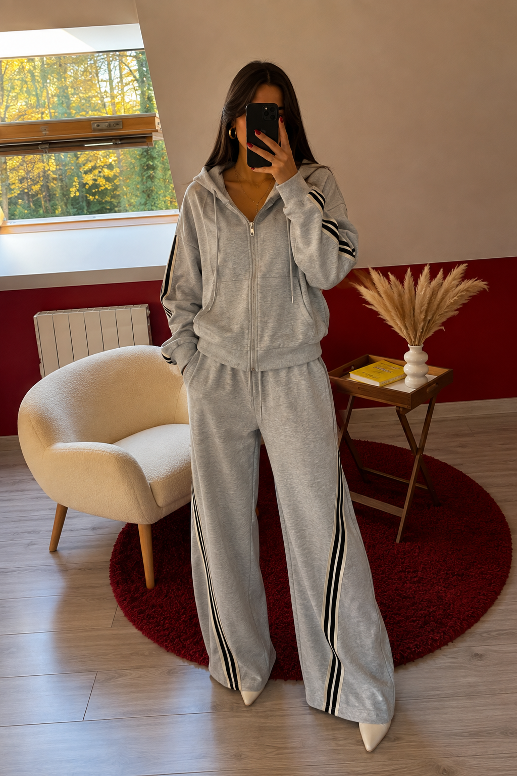 ENSEMBLE JOGGING GRIS - MaisonKLLY