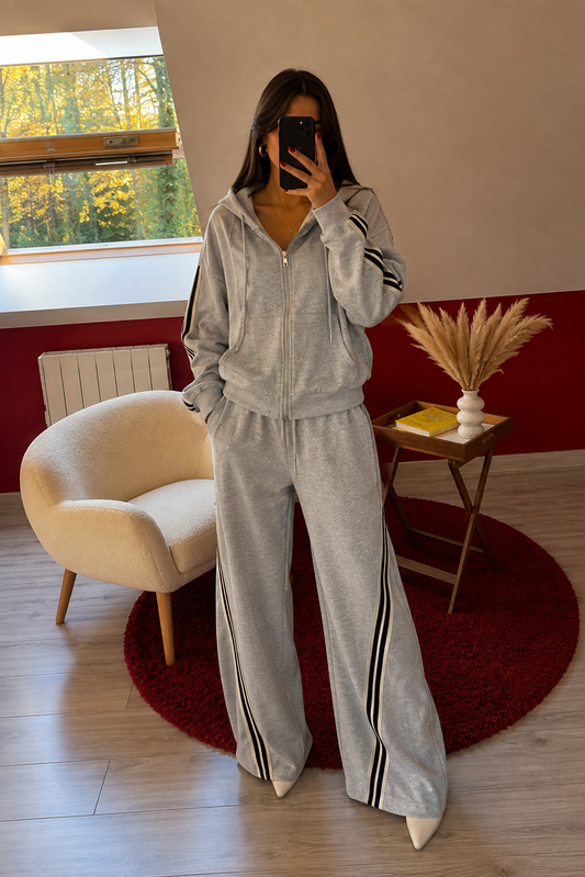 ENSEMBLE JOGGING GRIS - MaisonKLLY