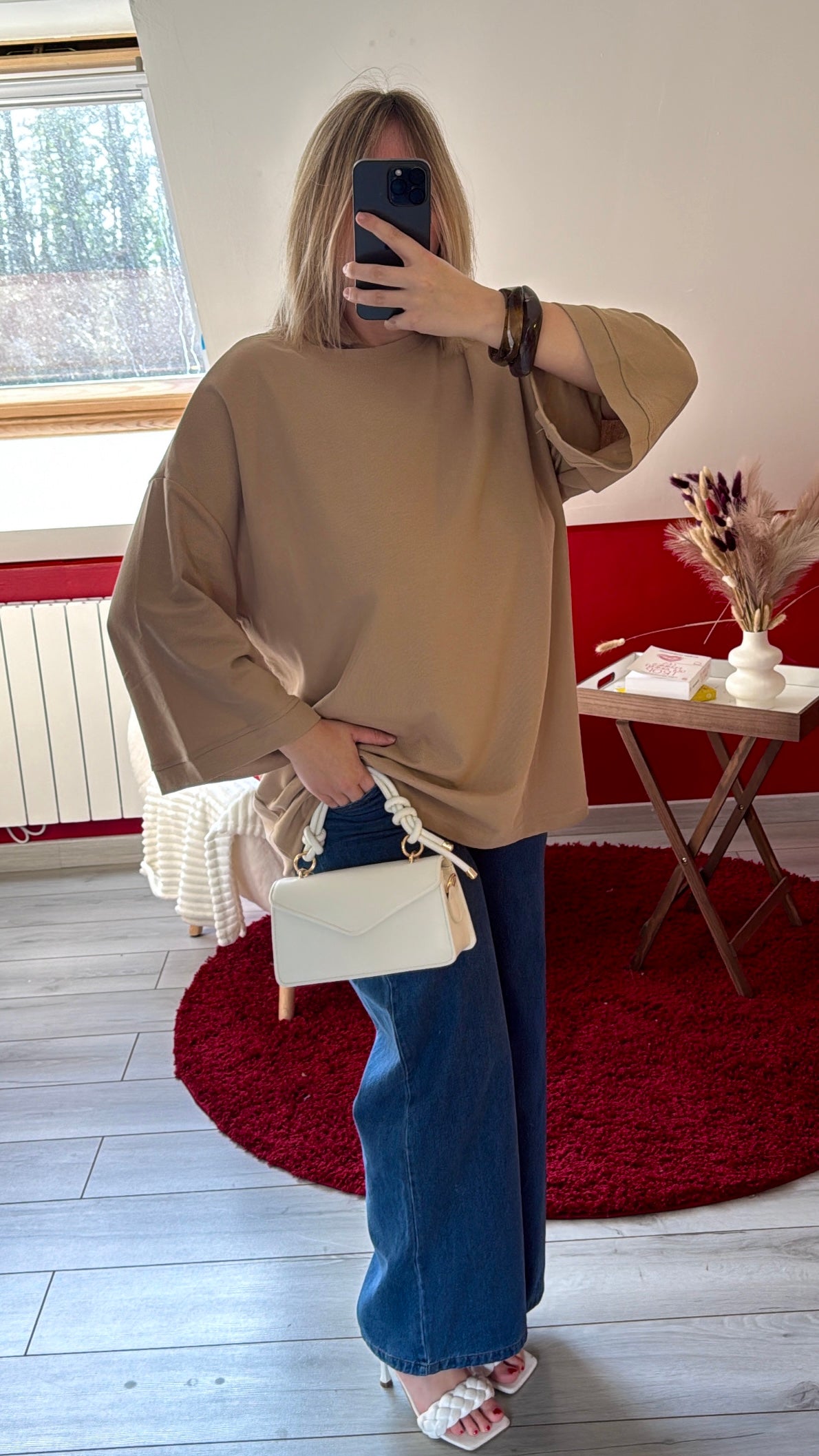 TUNIQUE COTON BEIGE - MaisonKLLY