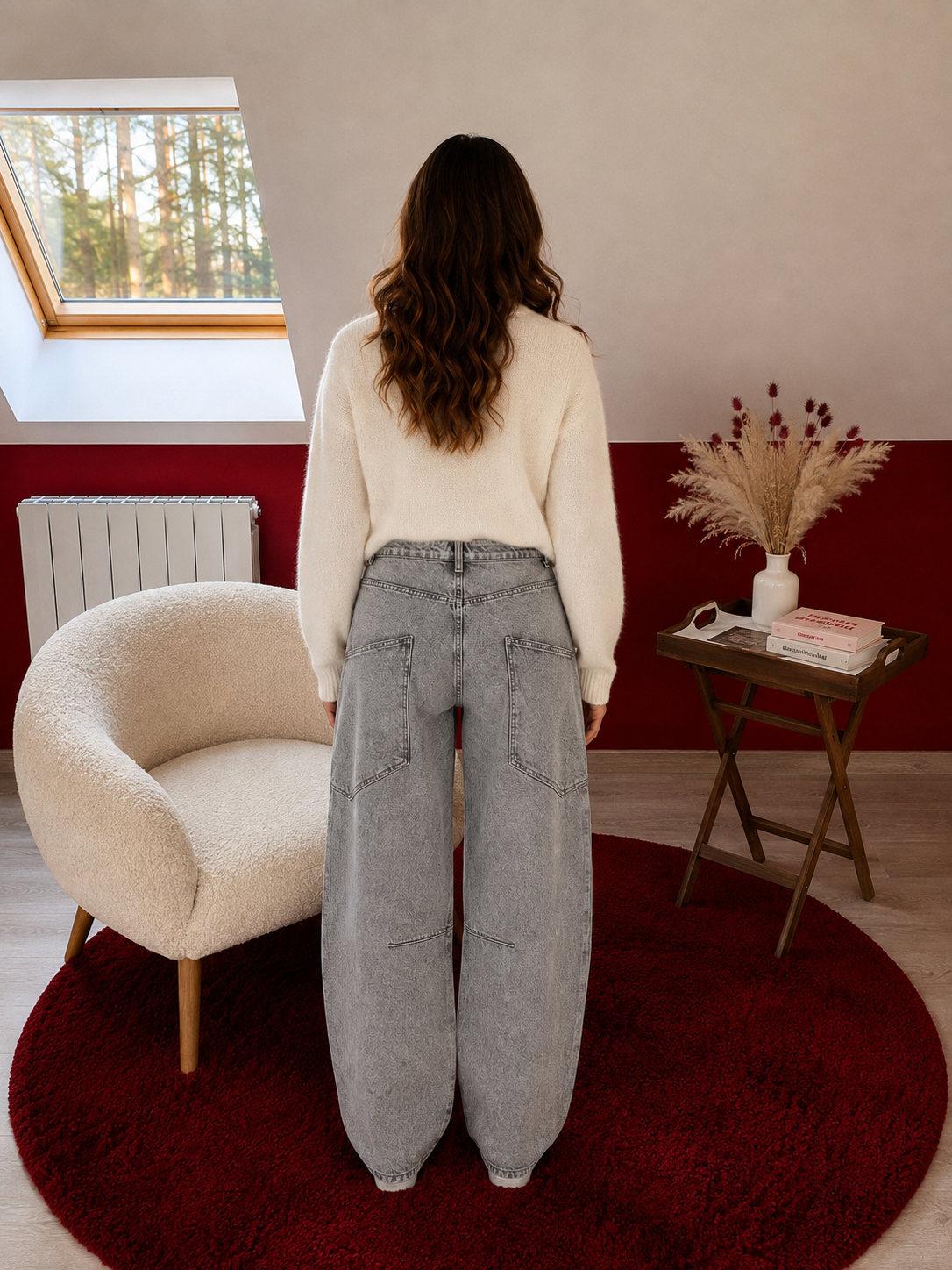 JEANS BALLOON GRIS