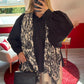 CHEMISE MANCHE BOUFFANTE NOIR - MaisonKLLY