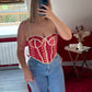 BUSTIER ROUGE - MaisonKLLY