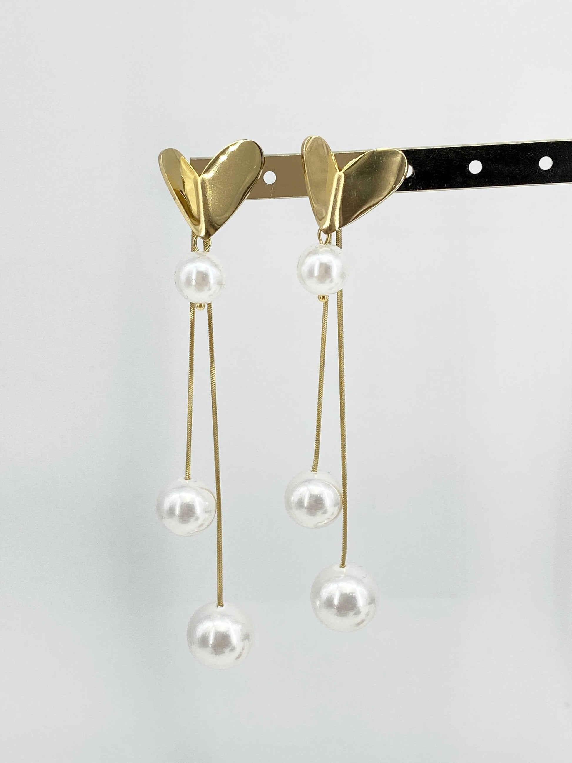 BOUCLES D’OREILLES CŒUR OR - MaisonKLLY