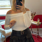 JUPE-SHORT EN CUIR