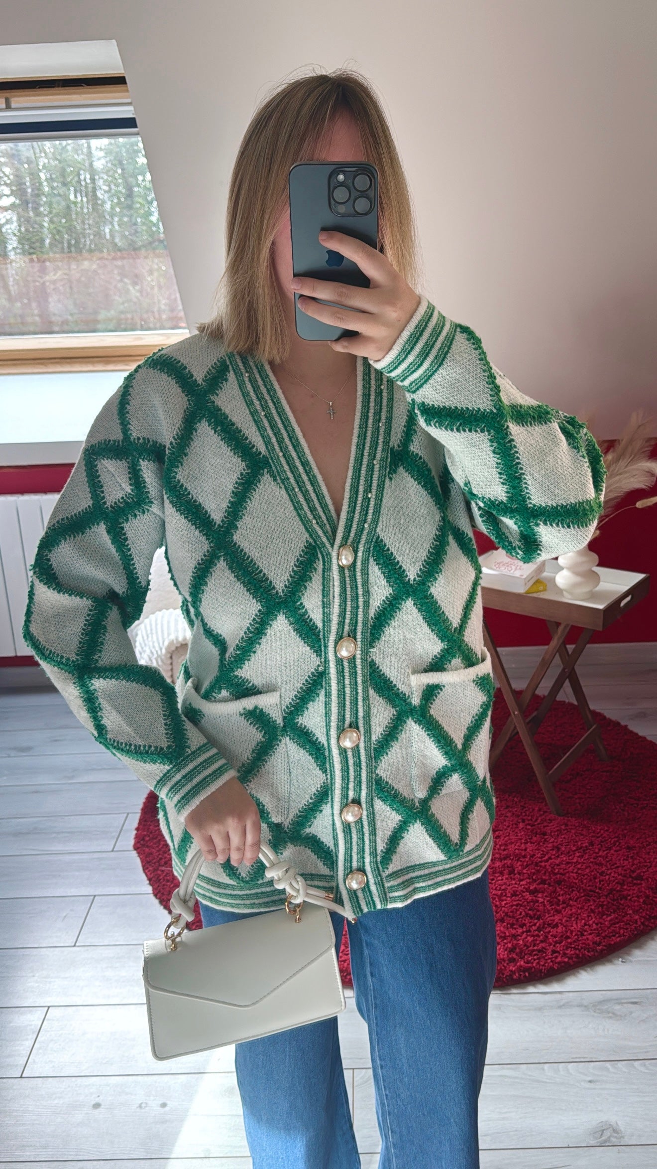 GILET PERLE VERT - MaisonKLLY