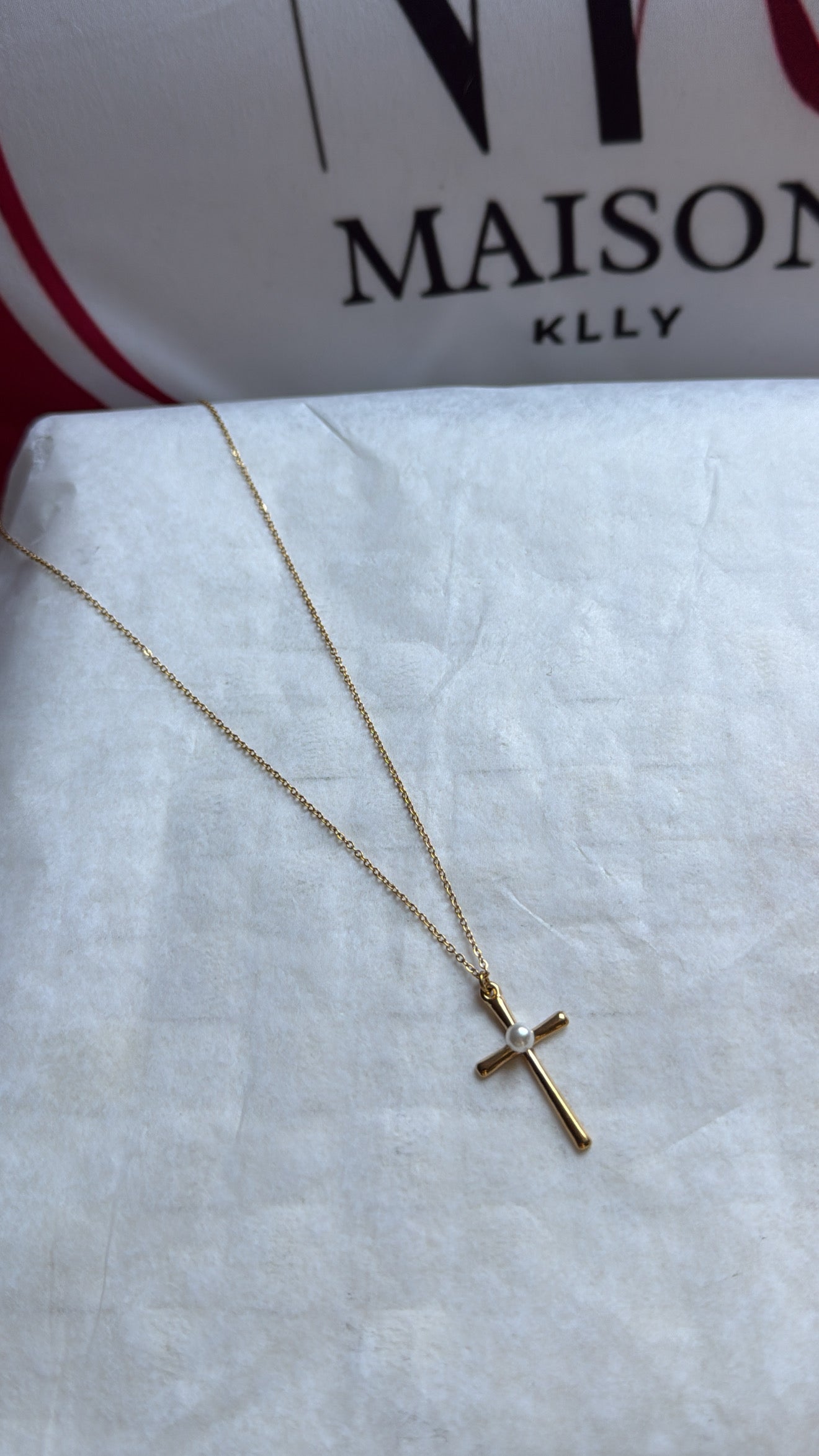 COLLIER CROIX OR - MaisonKLLY