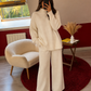 ENSEMBLE EN MAILLE ÉCRU - MaisonKLLY