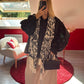 CHEMISE MANCHE BOUFFANTE NOIR - MaisonKLLY
