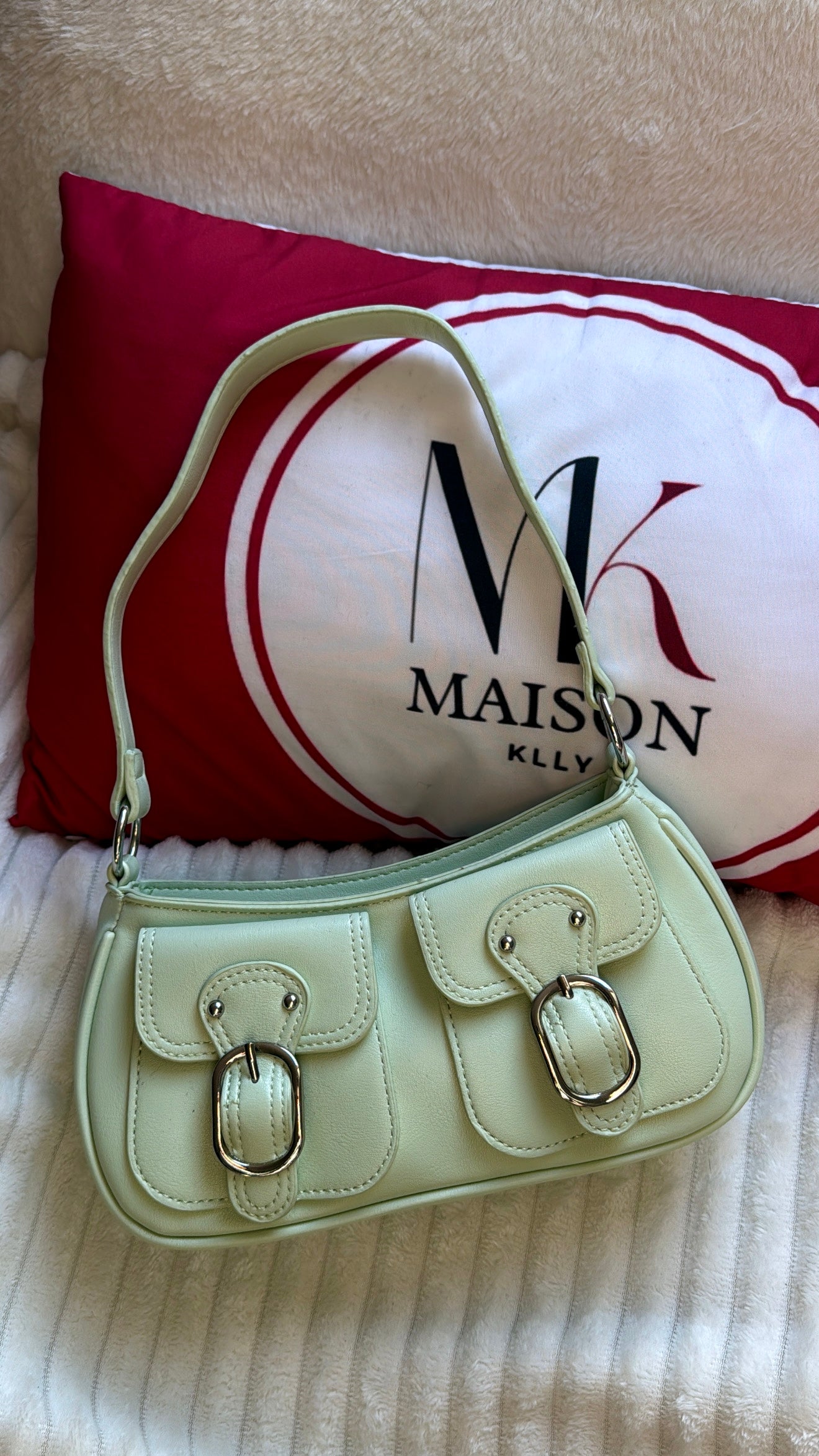 SAC À MAIN BELLY VERT D’EAU - MaisonKLLY
