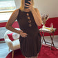 ROBE EN MAILLE CHOCOLAT