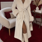 MANTEAU FOURRÉ BLANC