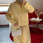 ENSEMBLE CHEMISE COTON JAUNE - MaisonKLLY