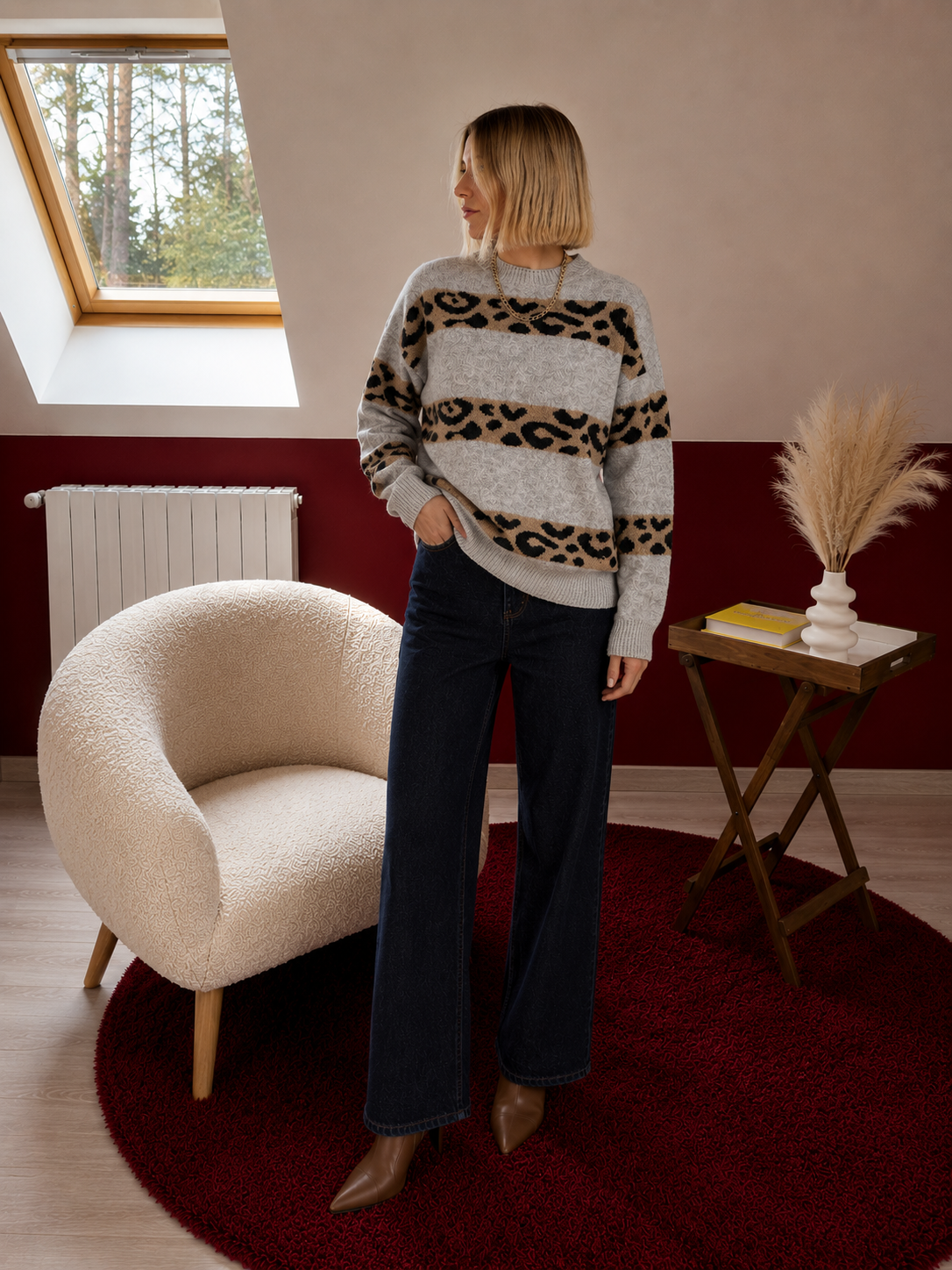 PULL LÉOPARD - MaisonKLLY