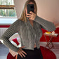 HAUT ZIP GRIS - MaisonKLLY