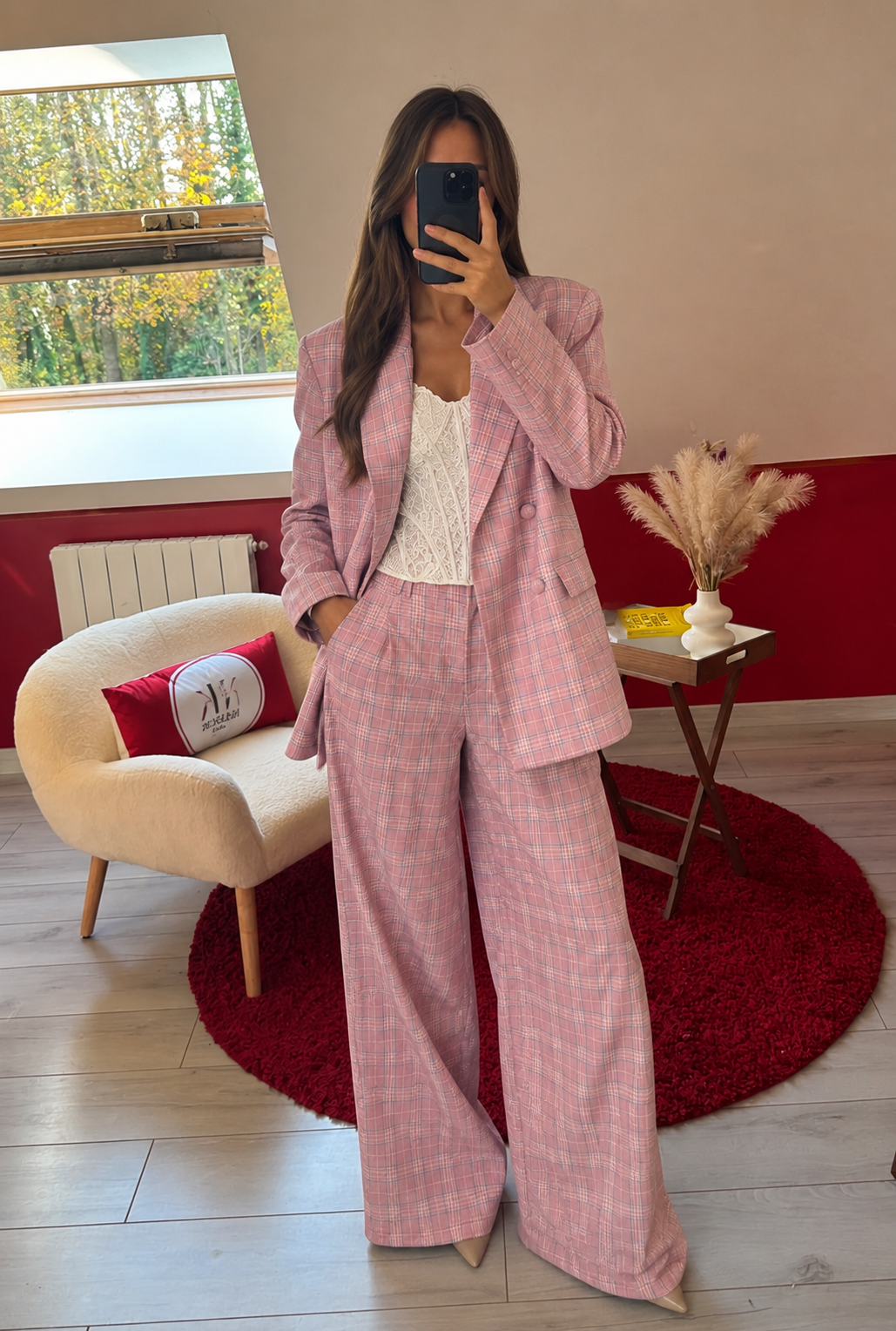 ENSEMBLE DE COSTUME ROSE - MaisonKLLY