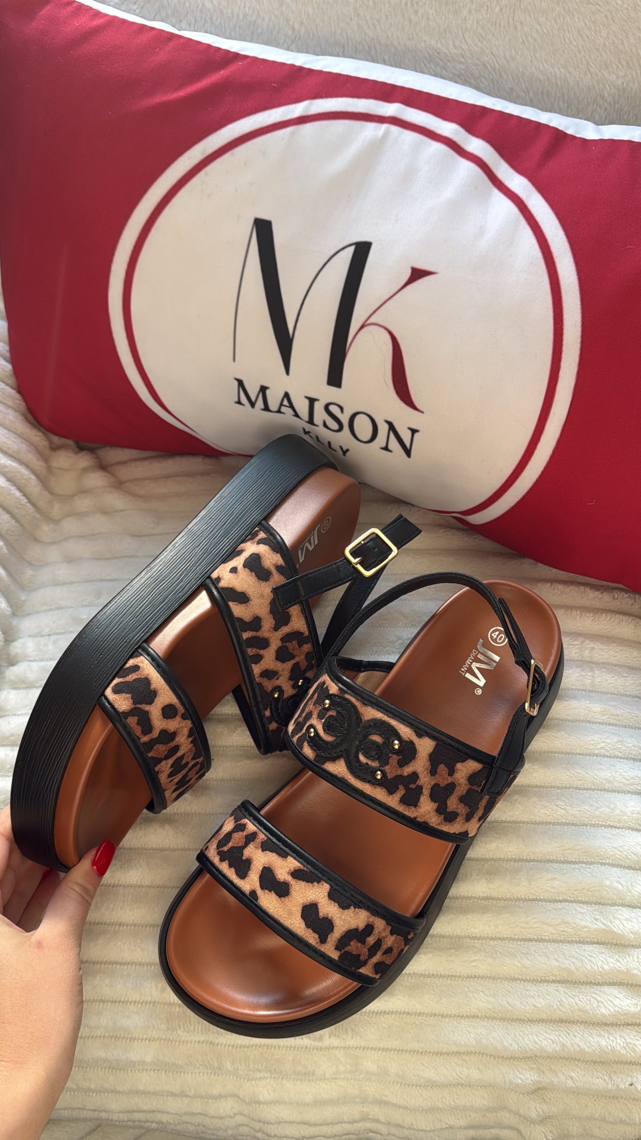 SANDALES VIANA LÉOPARD - MaisonKLLY
