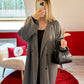 VESTE BLAZER OVERSIZE GRISES - MaisonKLLY