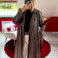 TRENCH SIMILICUIR CHOCOLAT - MaisonKLLY