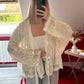 KIMONO SEQUIN PORTEFEUILLE CRÈME - MaisonKLLY